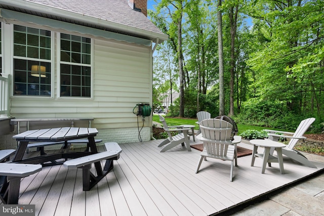 3211 Havenwood Ct, Edgewater, MD 21037 - deck featuring outdoor dining area