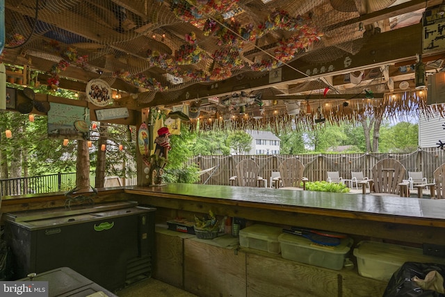 3211 Havenwood Ct, Edgewater, MD 21037 - view of patio / terrace with fence and a bar