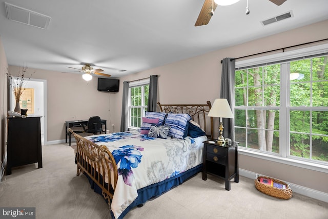 3211 Havenwood Ct, Edgewater, MD 21037 - carpeted bedroom featuring baseboards and ceiling fan