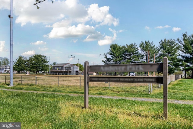 exterior space featuring fence
