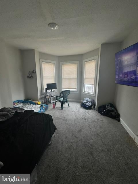 1341 E Rittenhouse St, Philadelphia, PA 19138 - carpeted bedroom with baseboards and a textured ceiling