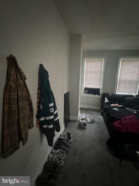 1341 E Rittenhouse St, Philadelphia, PA 19138 - carpeted bedroom featuring baseboards
