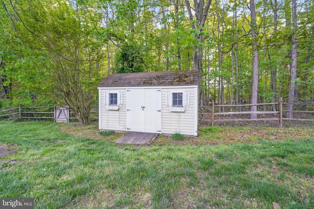 1728 Catherine Fran Dr, Accokeek, MD 20607 - view of shed with a fenced backyard