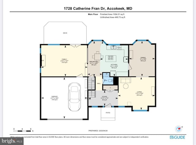 1728 Catherine Fran Dr, Accokeek, MD 20607 - plan