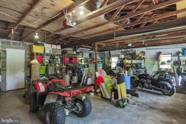 41 Wood Landing Rd, Fredericksburg, VA 22405 - garage with concrete block wall