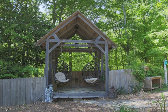 41 Wood Landing Rd, Fredericksburg, VA 22405 - view of outbuilding with fence and a gazebo