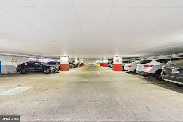 view of parking deck