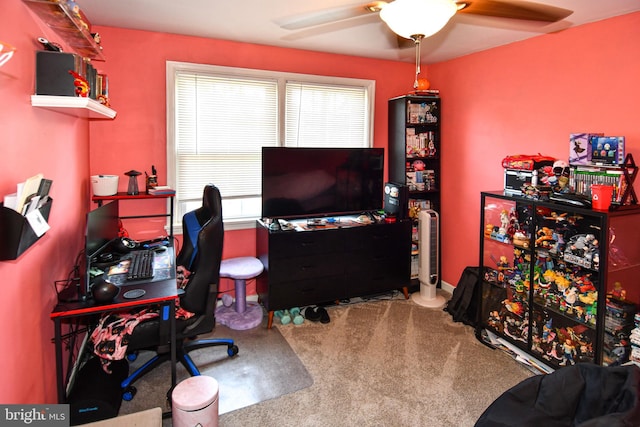 1303 Belle View Blvd Unit B1, Alexandria, VA 22307 - office space with ceiling fan and carpet