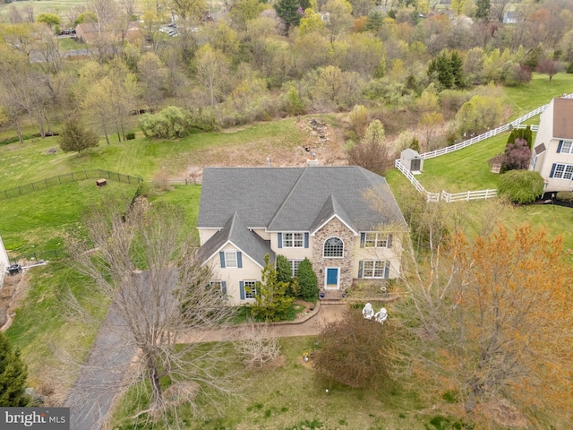 birds eye view of property