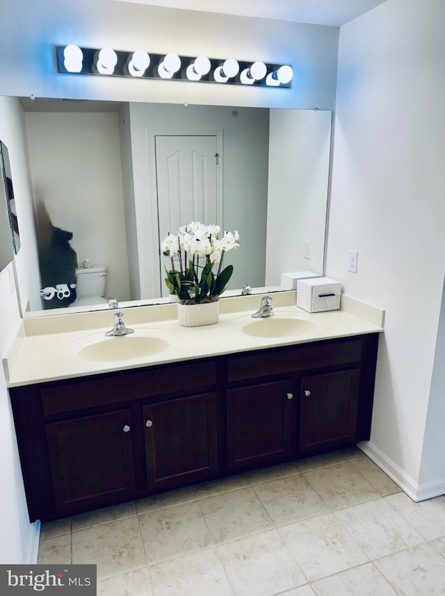 12 Canal Xing Unit 228, Burlington Township, NJ 08016 - bathroom with double vanity, toilet, and baseboards