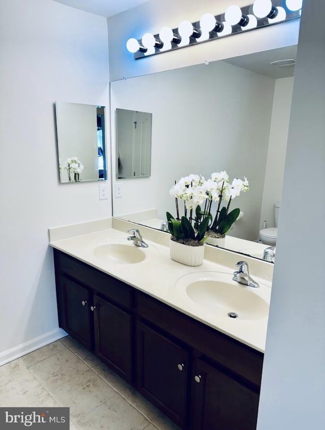 12 Canal Xing Unit 228, Burlington Township, NJ 08016 - full bath with double vanity, toilet, and baseboards