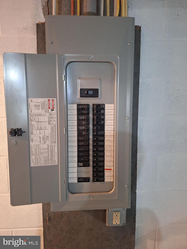 utility room featuring electric panel