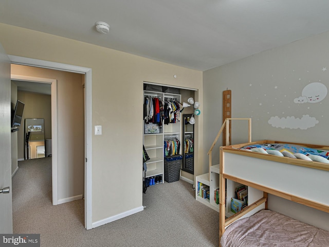 8362 Inspiration Ave, Walkersville, MD 21793 - bedroom with baseboards, a closet, and carpet