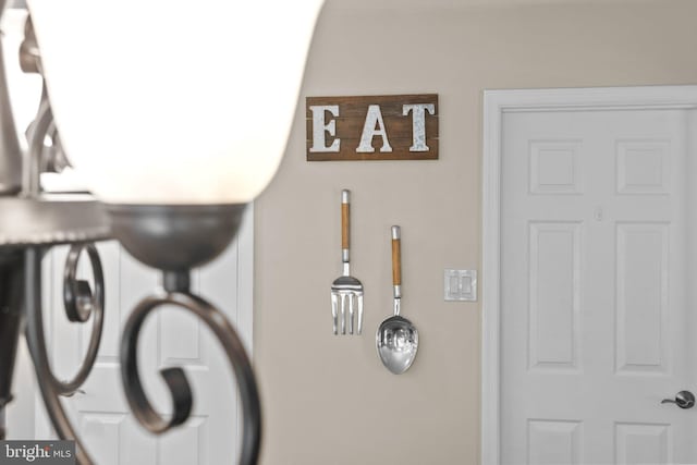 view of room details
