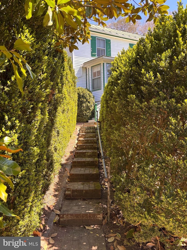 exterior space with stairway
