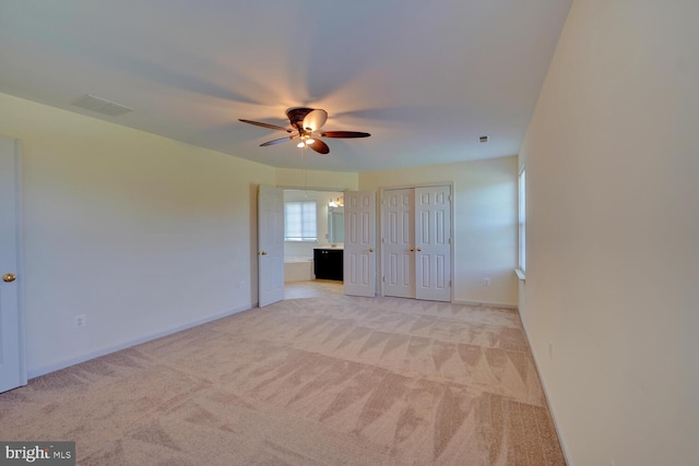 170 Otter Way, Frederica, DE 19946 - unfurnished room featuring ceiling fan and light colored carpet