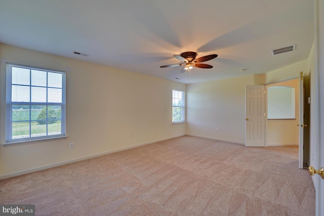 170 Otter Way, Frederica, DE 19946 - unfurnished room with ceiling fan and light colored carpet