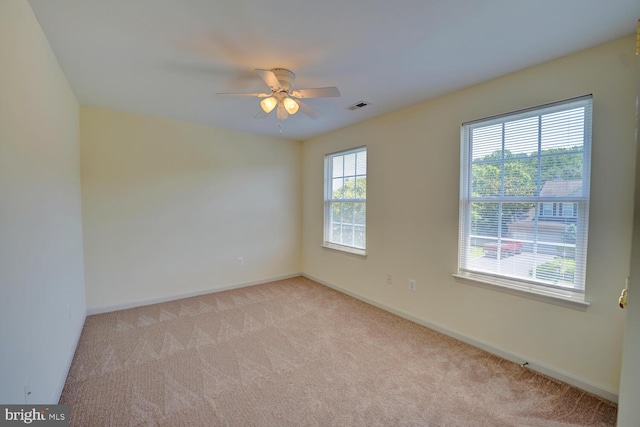 170 Otter Way, Frederica, DE 19946 - empty room with light carpet and ceiling fan