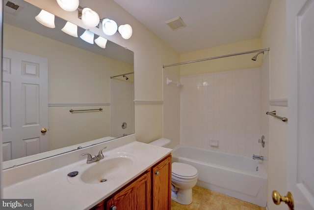 170 Otter Way, Frederica, DE 19946 - bathroom with vanity, shower / tub combination, and tile patterned floors