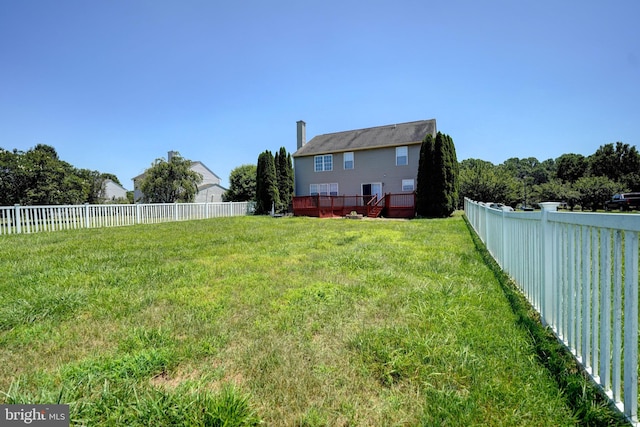 170 Otter Way, Frederica, DE 19946 - fenced backyard featuring a deck