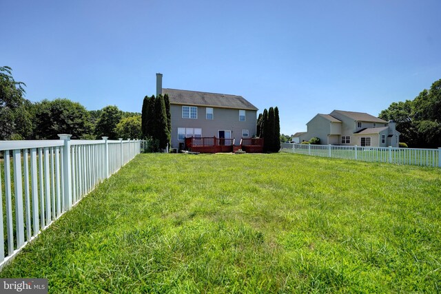 170 Otter Way, Frederica, DE 19946 - view of yard featuring a wooden deck