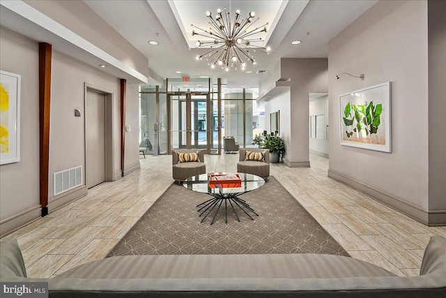 lobby featuring visible vents
