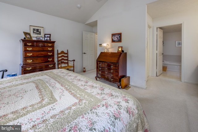 737 Cascade, Mount Laurel, NJ 08054 - bedroom featuring vaulted ceiling, carpet, and baseboards