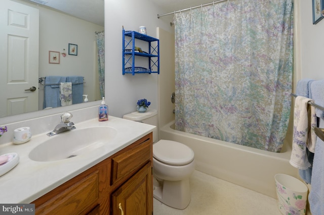 737 Cascade, Mount Laurel, NJ 08054 - bathroom with shower / bath combo with shower curtain, vanity, and toilet