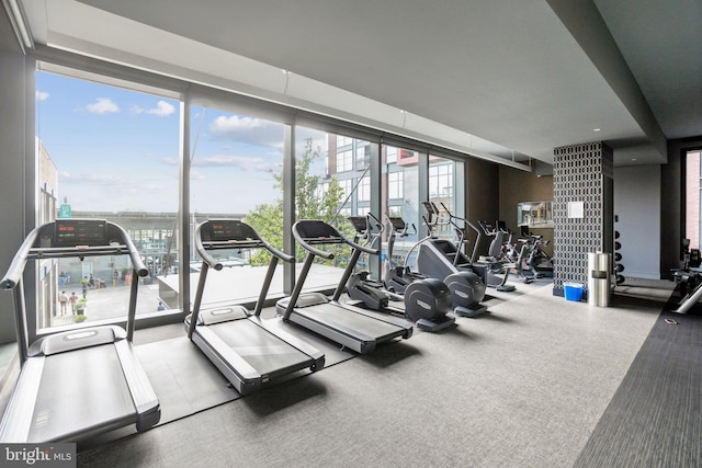 view of exercise room