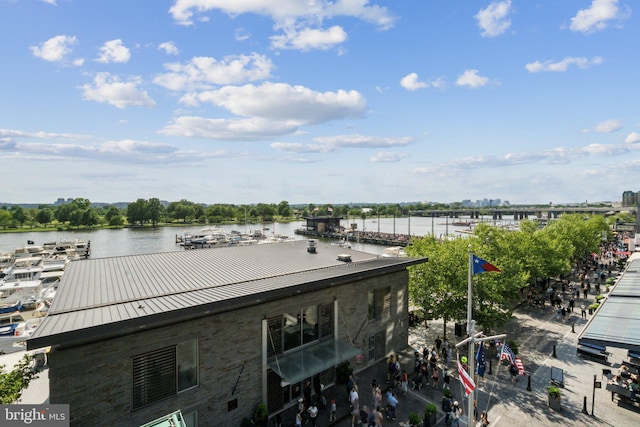 view of water feature