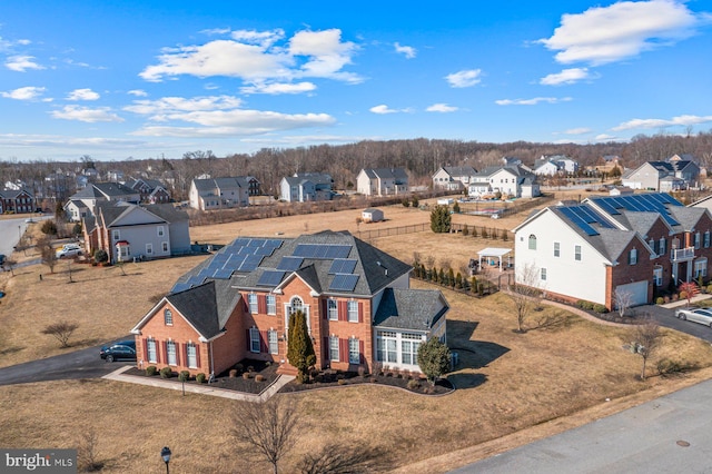 drone / aerial view featuring a residential view