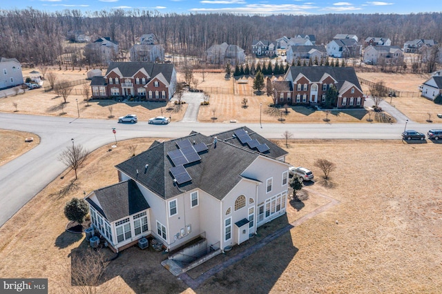 aerial view featuring a residential view