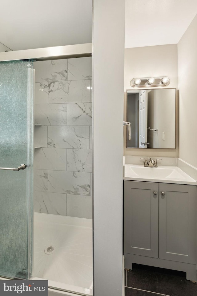 2954 Cedar St, Philadelphia, PA 19134 - bathroom featuring vanity and a stall shower