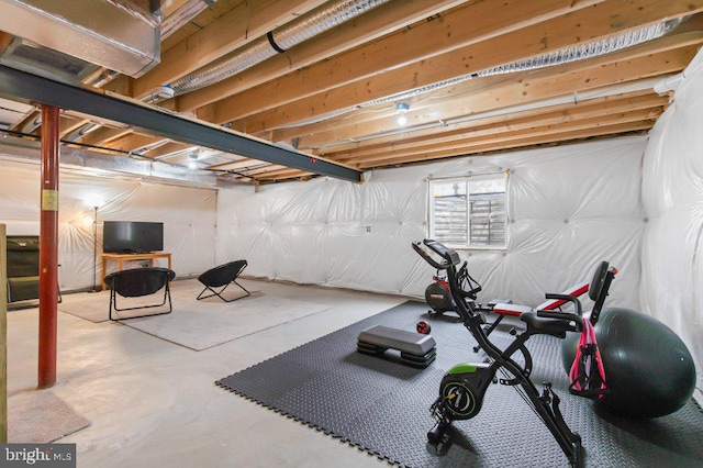 view of workout room
