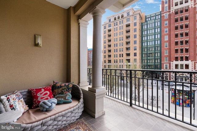 view of balcony