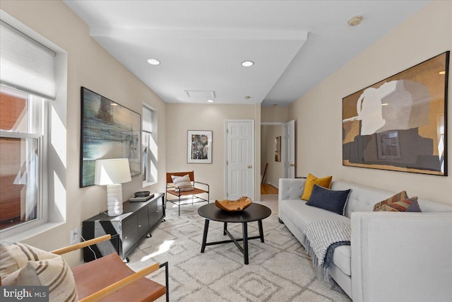 living area with a healthy amount of sunlight