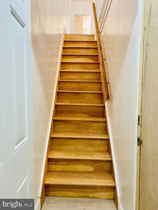 view of stairway