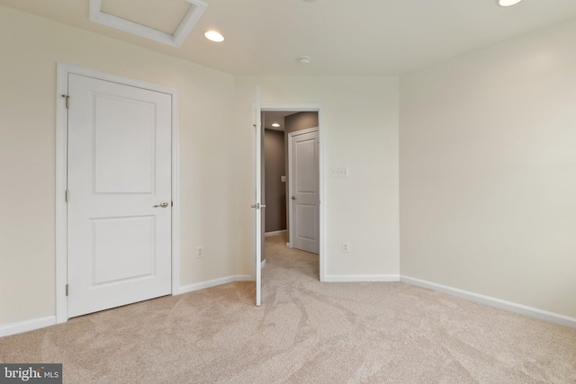 172 Trout Lily Dr, Lake Frederick, VA 22630 - unfurnished bedroom with attic access, light colored carpet, recessed lighting, and baseboards