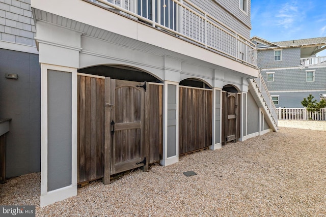exterior space featuring a balcony