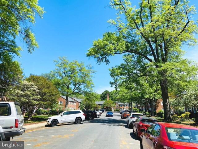 view of road featuring a residential view