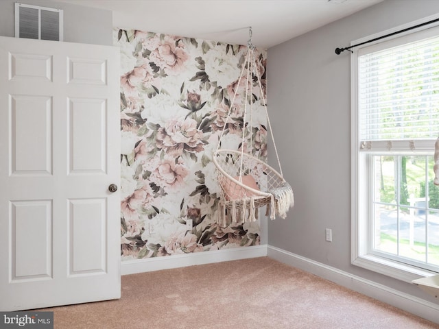 3325 Cedar Dr, Edgewater, MD 21037 - interior space featuring baseboards, carpet, and visible vents