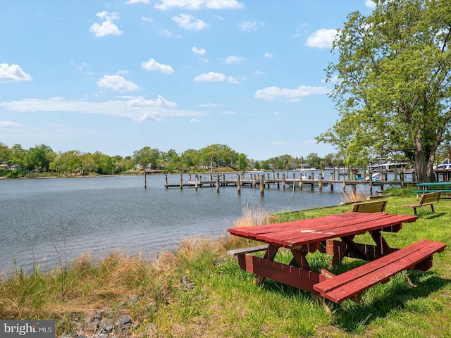 3325 Cedar Dr, Edgewater, MD 21037 - exterior space featuring a boat dock and a water view