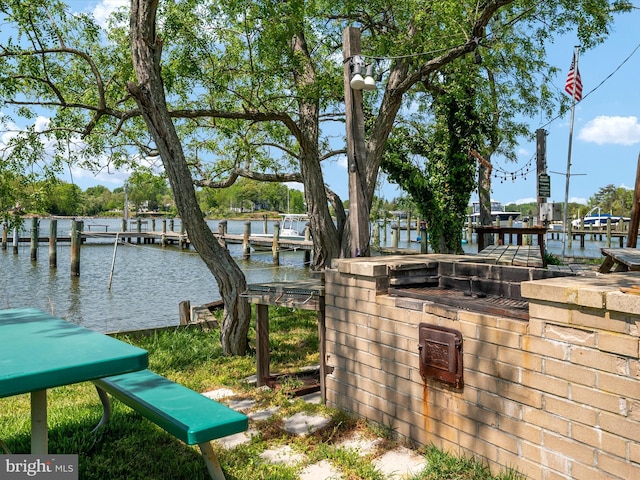 3325 Cedar Dr, Edgewater, MD 21037 - dock area featuring a water view