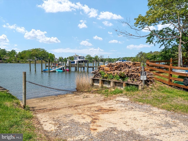 3325 Cedar Dr, Edgewater, MD 21037 - view of dock featuring a water view