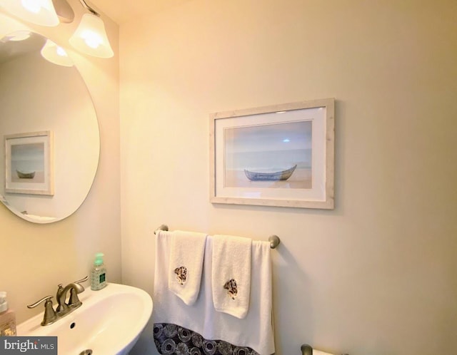 bathroom with a sink