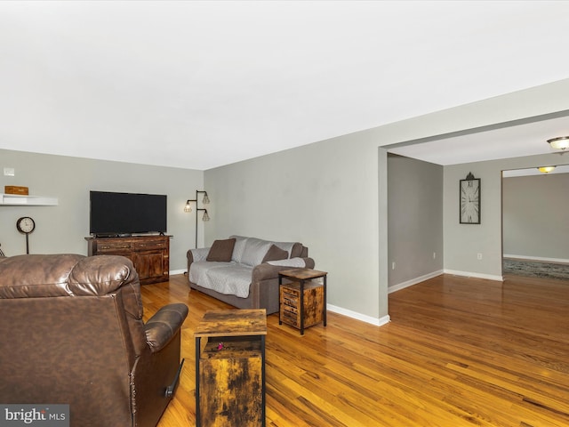 13240 Edgemont Rd, Smithsburg, MD 21783 - living area with wood finished floors and baseboards