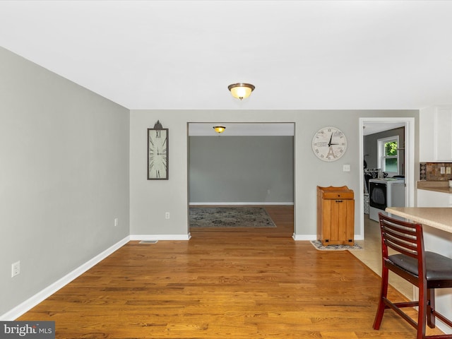 13240 Edgemont Rd, Smithsburg, MD 21783 - dining space featuring light wood finished floors and baseboards