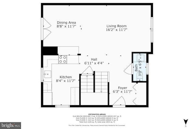 3838 13th St N, Arlington, VA 22201 - floor plan / room layout