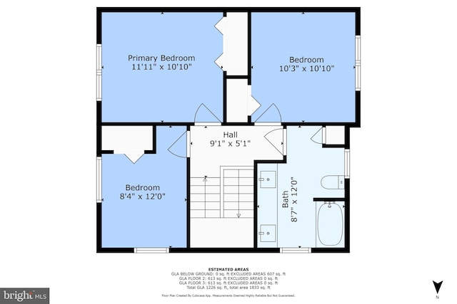 3838 13th St N, Arlington, VA 22201 - floor plan / room layout
