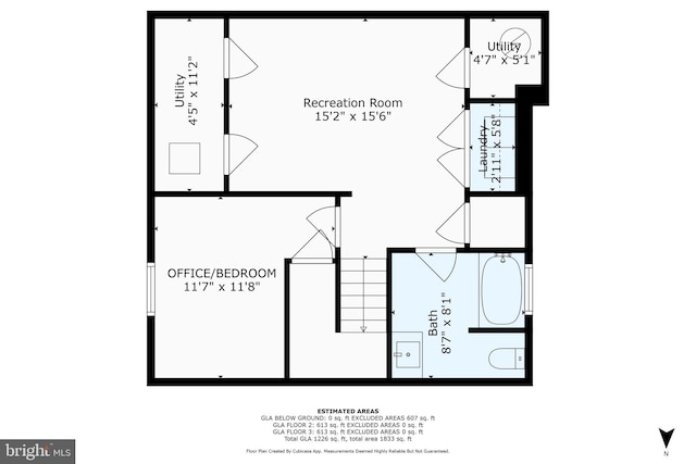 3838 13th St N, Arlington, VA 22201 - floor plan / room layout